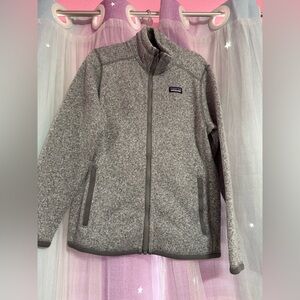 Patagonia Heather Gray Fleece Jacket
